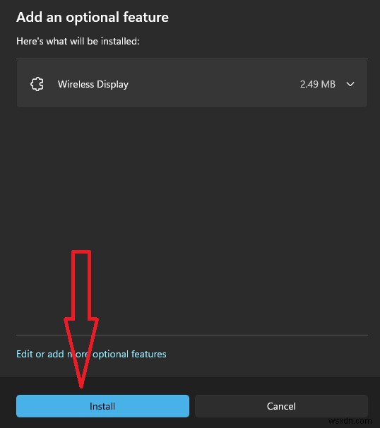 เชื่อมต่อกับจอแสดงผลแบบไร้สายด้วย Miracast ใน Windows 11