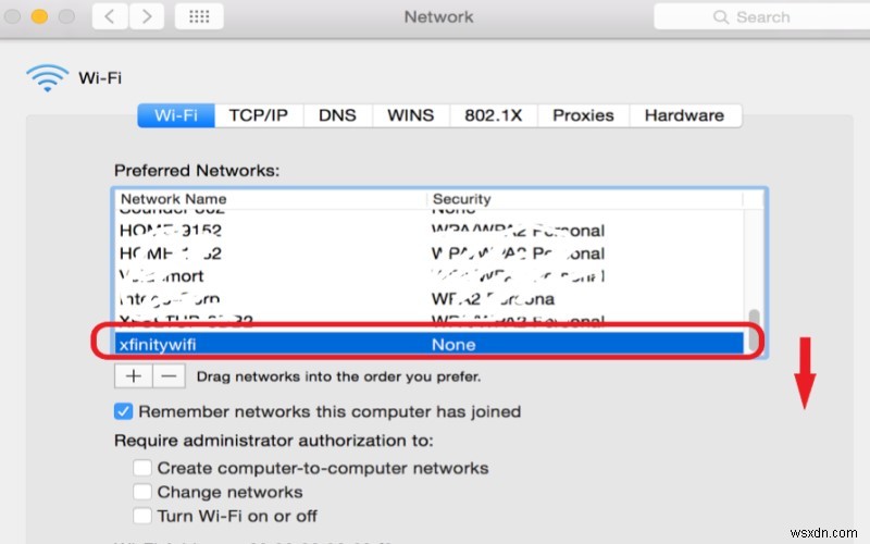 วิธีปิดการใช้งาน Xfinity WiFi บน Mac xFi ปิดคำแนะนำ