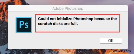 วิธีล้าง Scratch Disk ใน Photoshop บน Mac