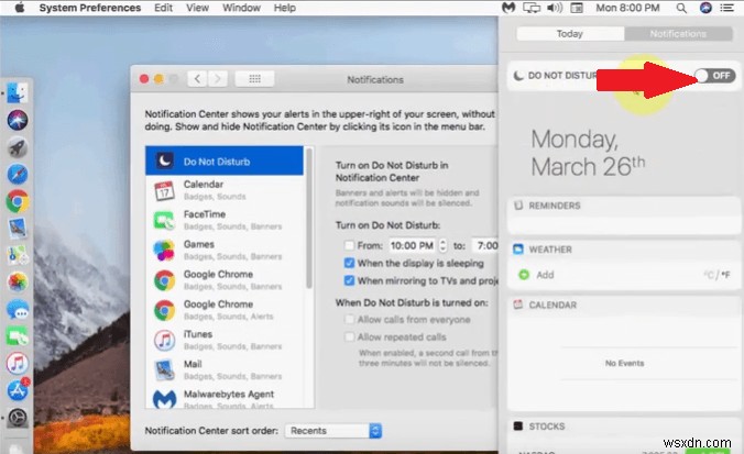 วิธีปิดการแจ้งเตือนที่น่ารำคาญบน Mac 