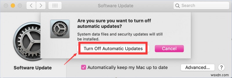 วิธีปิดการใช้งานการอัปเดตอัตโนมัติบน Mac 