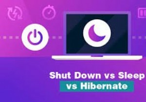 ไฮเบอร์เนต vs สลีป vs การปิดระบบ:วิธีสลับการตั้งค่าพลังงาน 