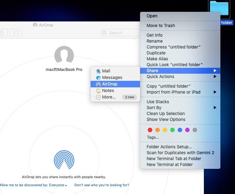 วิธีเปิด AirDrop บน Mac และวิธีใช้งาน