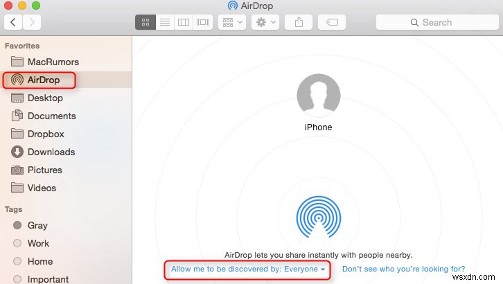 วิธี AirDrop จาก Mac ไปยัง iPhone [การแก้ไขปัญหา] 