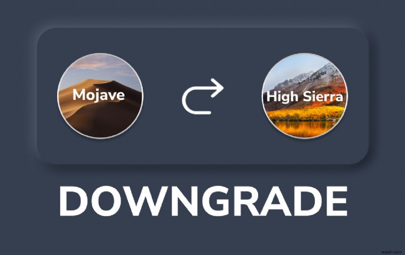 วิธีการดาวน์เกรดจาก Mojave เป็น High Sierra 