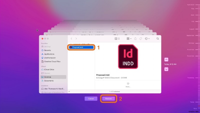 วิธีการกู้คืนไฟล์ InDesign ที่ไม่ได้บันทึก/ลบบน Mac 