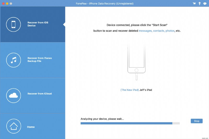 ซอฟต์แวร์กู้คืนข้อมูล iPad ที่ดีที่สุดในการกู้คืนไฟล์ที่ถูกลบ