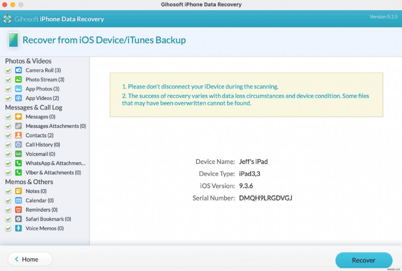 ซอฟต์แวร์กู้คืนข้อมูล iPad ที่ดีที่สุดในการกู้คืนไฟล์ที่ถูกลบ