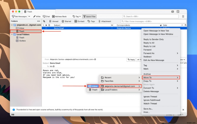 วิธีกู้คืนอีเมลธันเดอร์เบิร์ดที่ถูกลบบน Mac:ทั้งหมดที่คุณต้องรู้