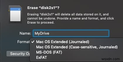 วิธีการฟอร์แมตไดรฟ์ USB บน Mac