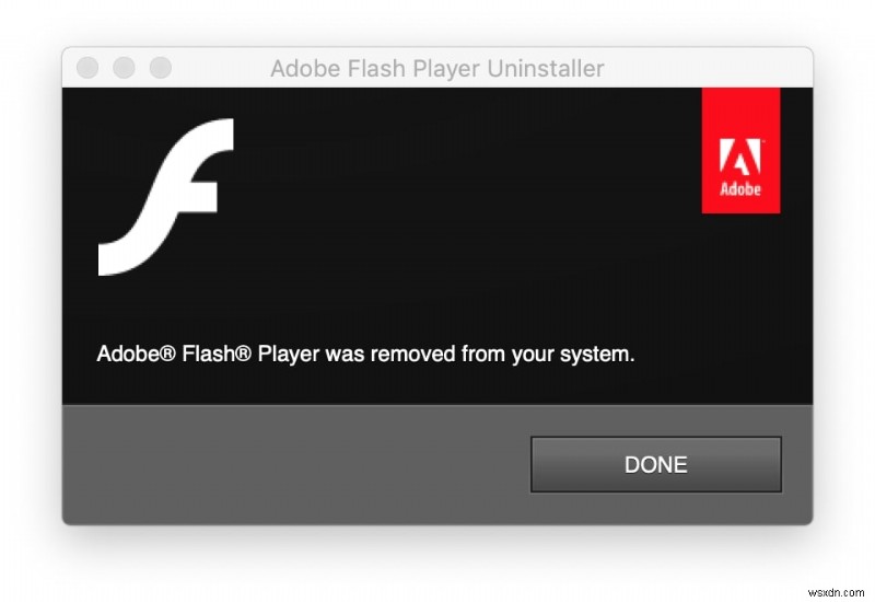 วิธีถอนการติดตั้ง Adobe Flash Player บน Mac