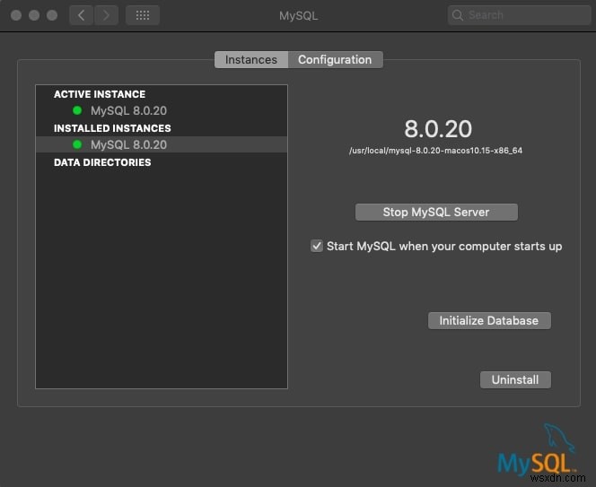 วิธีถอนการติดตั้ง MySQL บน Mac