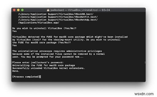 วิธีถอนการติดตั้ง VirtualBox บน Mac