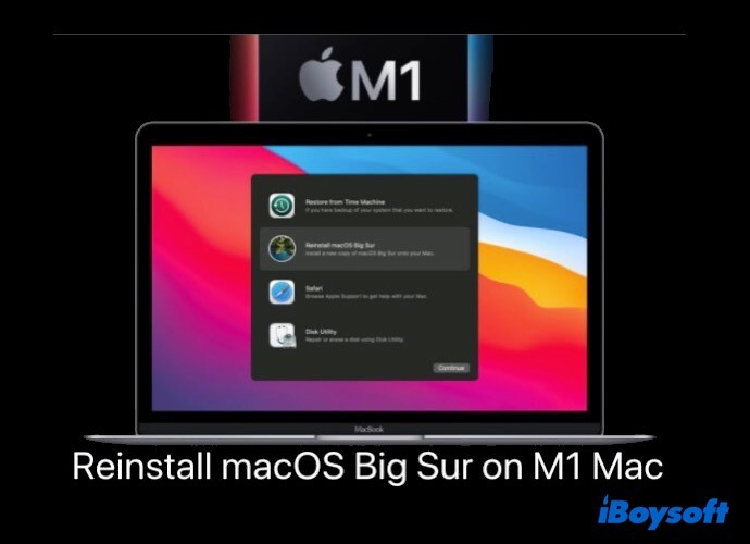 วิธีการติดตั้ง macOS Big Sur อีกครั้งบน M1 Mac
