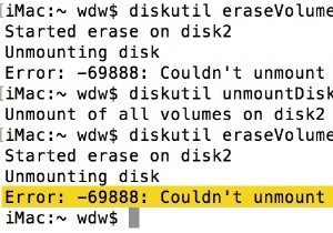 แก้ไขข้อผิดพลาด Mac ไม่สามารถเลิกเมาต์ดิสก์ 69888 บนดิสก์ภายในและภายนอก