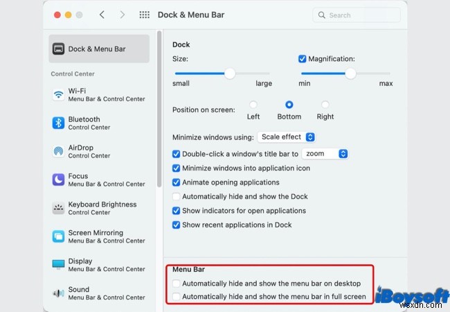 แถบเมนูด้านบนไม่แสดงบน Mac Monterey จะแก้ไขได้อย่างไร