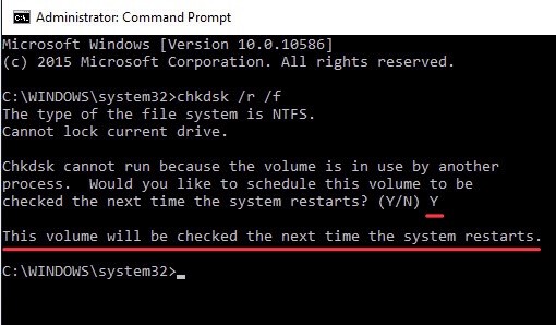 CHKDSK /F or /R:เลือกอันใดเพื่อแก้ไขข้อผิดพลาดของดิสก์