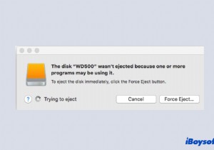 นำฮาร์ดไดรฟ์ภายนอกออกใน Mac ไม่ได้ ลองใช้วิธีแก้ไขเหล่านี้!