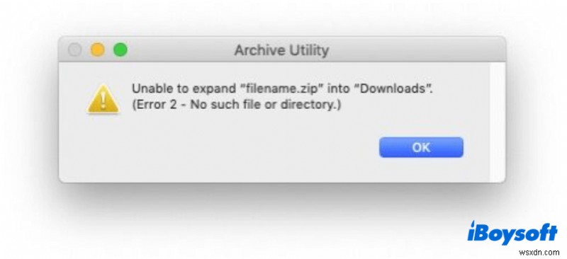 วิธีแก้ไขไม่สามารถขยาย Zip บน Mac Error (คู่มือ 2022)