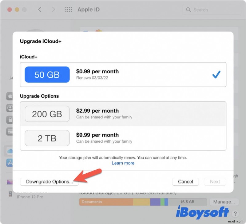 วิธียกเลิกการสมัครใช้บริการพื้นที่เก็บข้อมูล iCloud บน Mac/PC/iPhone