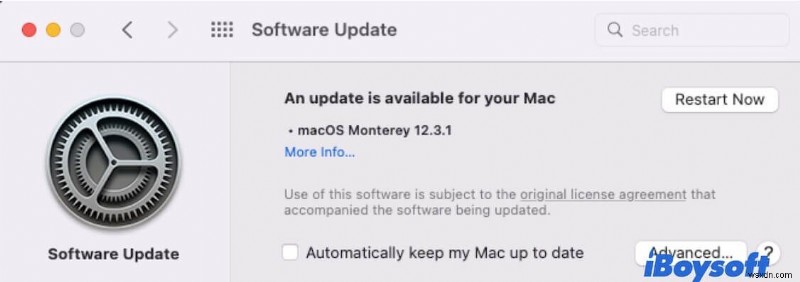 คำแนะนำในการแก้ไข macOS Monterey ไม่สามารถติดตั้งบน Macintosh HD Error