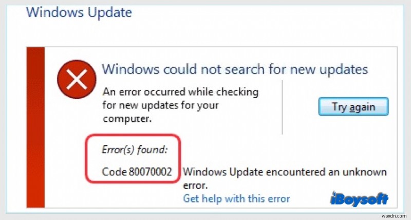 6 วิธีแก้ไขเพื่อแก้ไขข้อผิดพลาดในการอัปเดต Windows 0x80070002