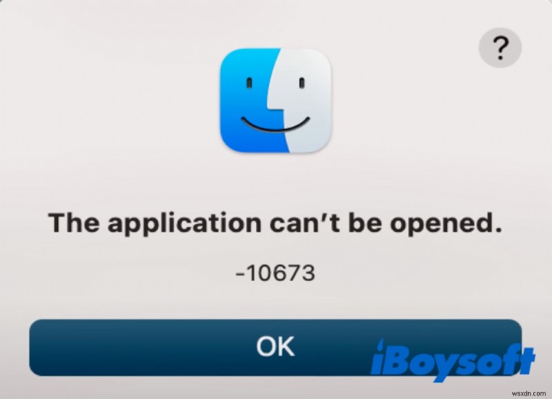ไม่สามารถเปิดแอปพลิเคชันบน Mac:ข้อผิดพลาด 10673 &10826