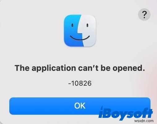 ไม่สามารถเปิดแอปพลิเคชันบน Mac:ข้อผิดพลาด 10673 &10826