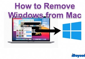 วิธีลบพาร์ติชัน Windows 10/Boot Camp จาก Mac