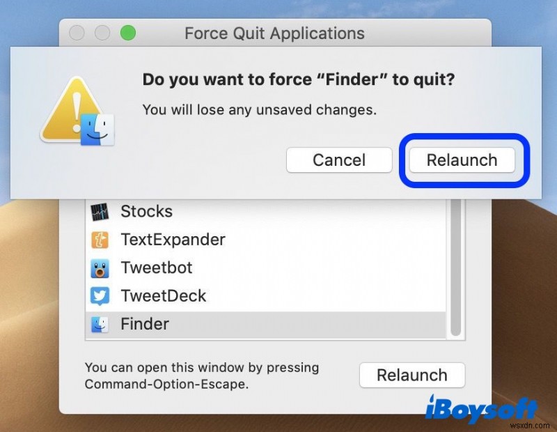 [5 วิธี] วิธีหยุดการทำงานของ Finder บน Mac