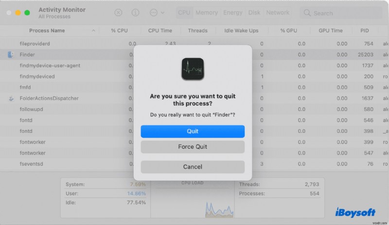 [5 วิธี] วิธีหยุดการทำงานของ Finder บน Mac