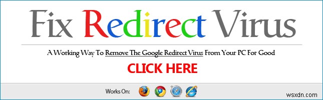 บทแนะนำการกำจัดไวรัส Google Redirect