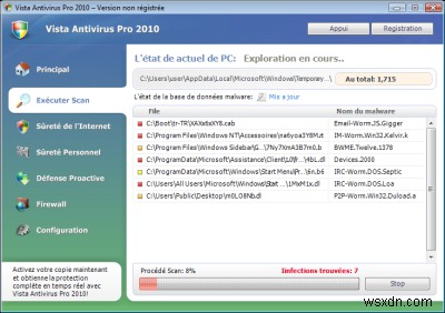 ลบ Vista Antivirus 2010 – คำแนะนำการกำจัดสำหรับสปายแวร์นี้