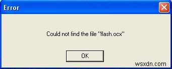 วิธีแก้ไขข้อผิดพลาด Flash.ocx – ถอนการติดตั้ง Flash Player 