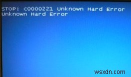วิธีการแก้ไขข้อผิดพลาด “STOP:C0000221” ใน Windows XP
