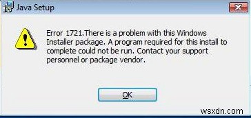 วิธีการแก้ไขข้อผิดพลาดของตัวติดตั้ง 1721