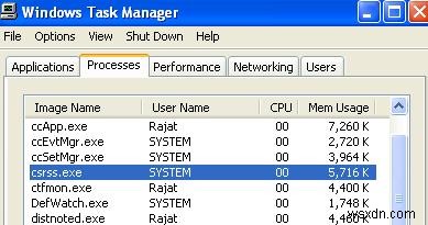 การสอนแก้ไขข้อผิดพลาด Csrss.exe – จะทำอย่างไรถ้า Csrss.exe มีการใช้งาน CPU 100%