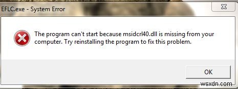 ขั้นตอนในการแก้ไขข้อผิดพลาด msidcrl40.dll – บทแนะนำการซ่อมแซมการทำงาน
