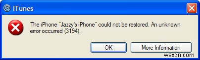 3194 Error Fix Tutorial – วิธีการซ่อมแซม 3194 iPhone Restore Error