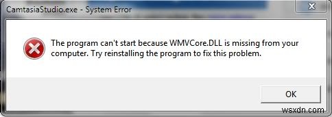 แก้ไขข้อผิดพลาด WMVCore.dll บนพีซีที่ใช้ Windows 