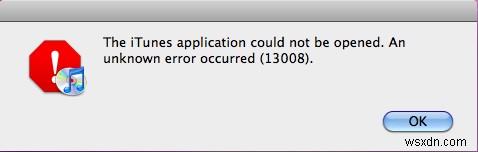13008 iTunes Error บน Windows