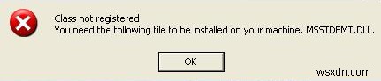 ดาวน์โหลด Msstdfmt.dll &แก้ไขข้อผิดพลาด
