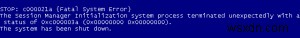 วิธีการแก้ไข STOP:c000021a ข้อผิดพลาดหน้าจอสีน้ำเงิน