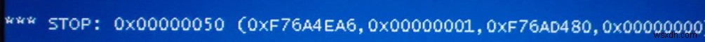 วิธีการแก้ไข 0x00000050 ใน Windows XP