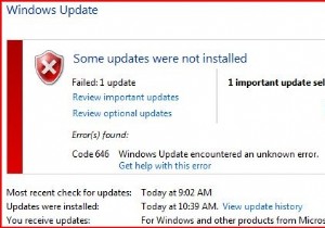 วิธีการแก้ไขข้อผิดพลาดในการอัปเดต Windows Vista 646