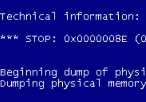 วิธีการแก้ไขข้อผิดพลาด “STOP:0x0000008e”