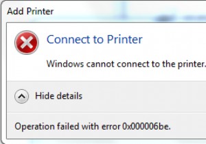 0x000006be บทแนะนำการแก้ไขข้อผิดพลาด
