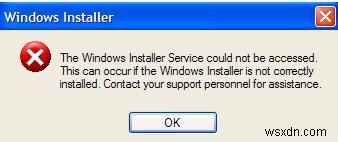 “ไม่สามารถเข้าถึงบริการ Windows Installer” แก้ไขข้อผิดพลาดการสอน