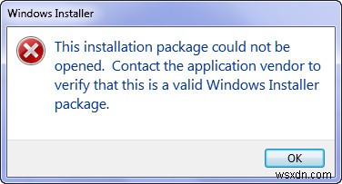 Windows Installer Error 2263 แก้ไขบทช่วยสอน 
