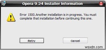 วิธีการแก้ไขข้อผิดพลาดของ Windows 1500